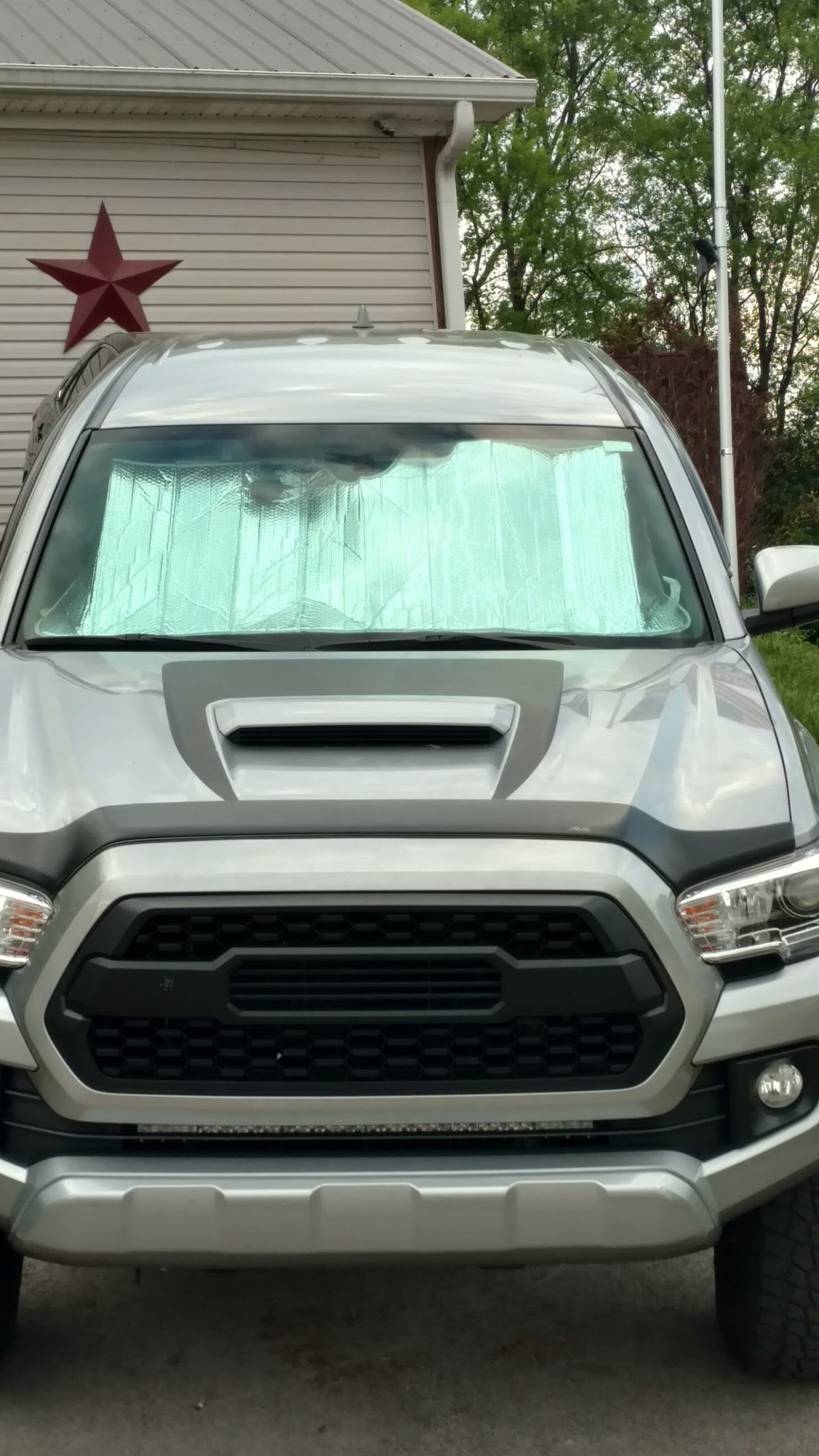 used hood scoops for sale on Matte Black 2016 To 2021 Toyota Tacoma Front Hood Scoop Etsy