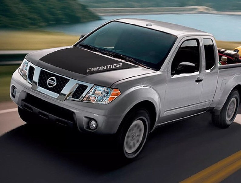 2005 to 2019 Nissan Frontier Hood Graphic Blackout with Word Etsy
