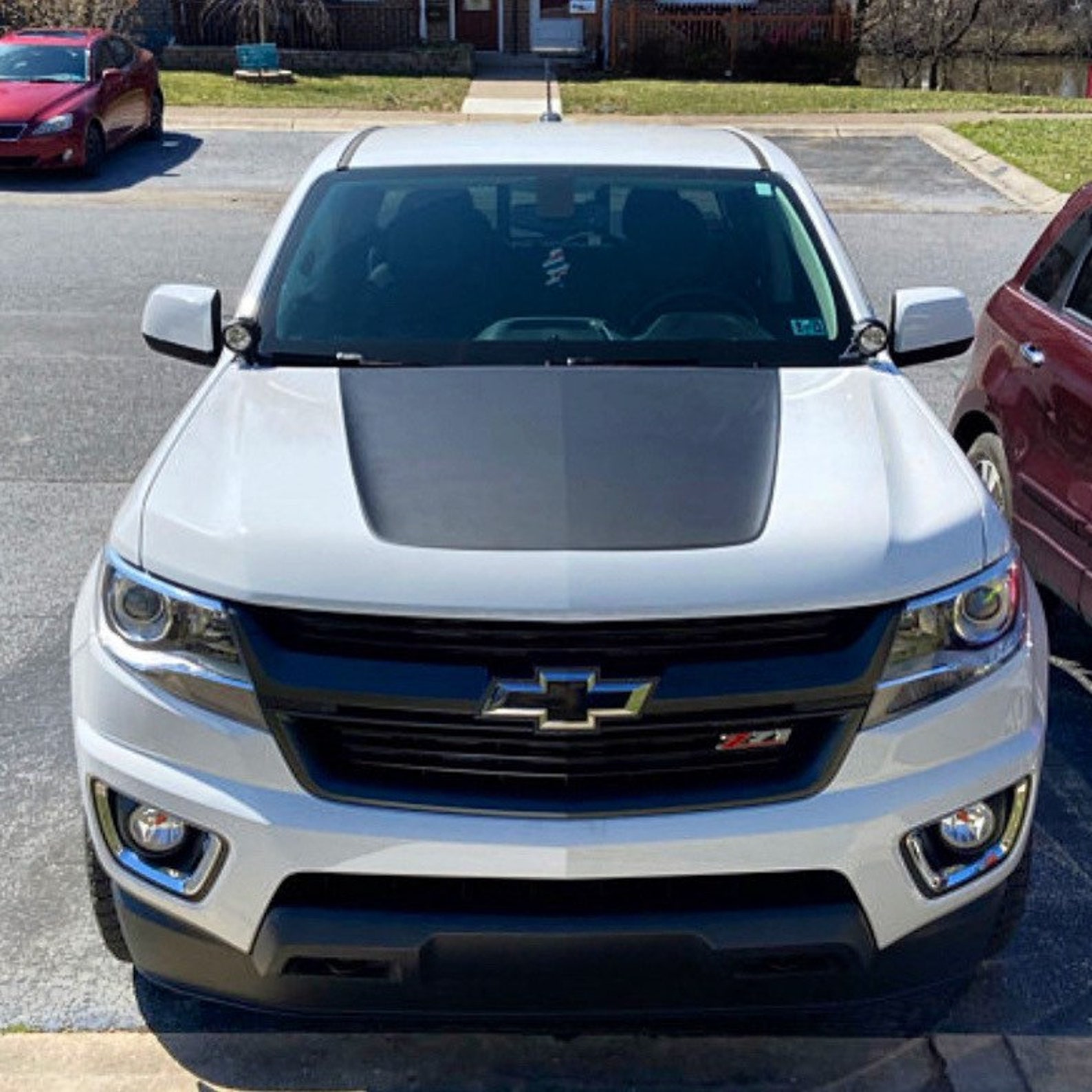 MATTE BLACK 20152020 Chevrolet Colorado Hood Decal Graphic Etsy