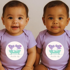 Double Dip Twin Lap Tee Set for Twin Girls (18-24 Months)