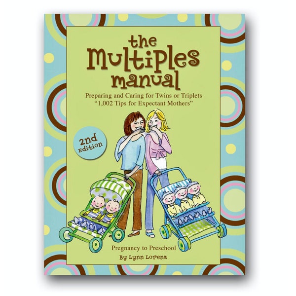 The Multiples Manual: Preparing and Caring for Twins or Triplets, Twin Book, Triplet Book, Twin Mom Gift, Triplet Mom Gift, Expecting Twins