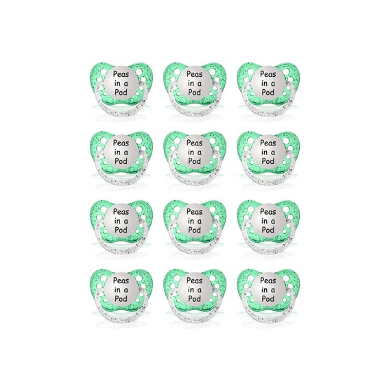 Peas in a Pod Pacifiers 12 Pack for Twins or Triplets Twin - Etsy