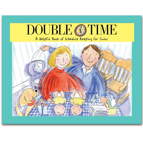 Double Time Twins Schedule Book, Daily Twin Schedule, Daily Tracker, Twins Journal Book, Twins Baby Essentials, Twin Mom Gift, Newborn Twins