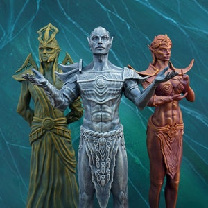 Tribunal Statue Figurine: Morrowind Fan Art, 9.5 Inch