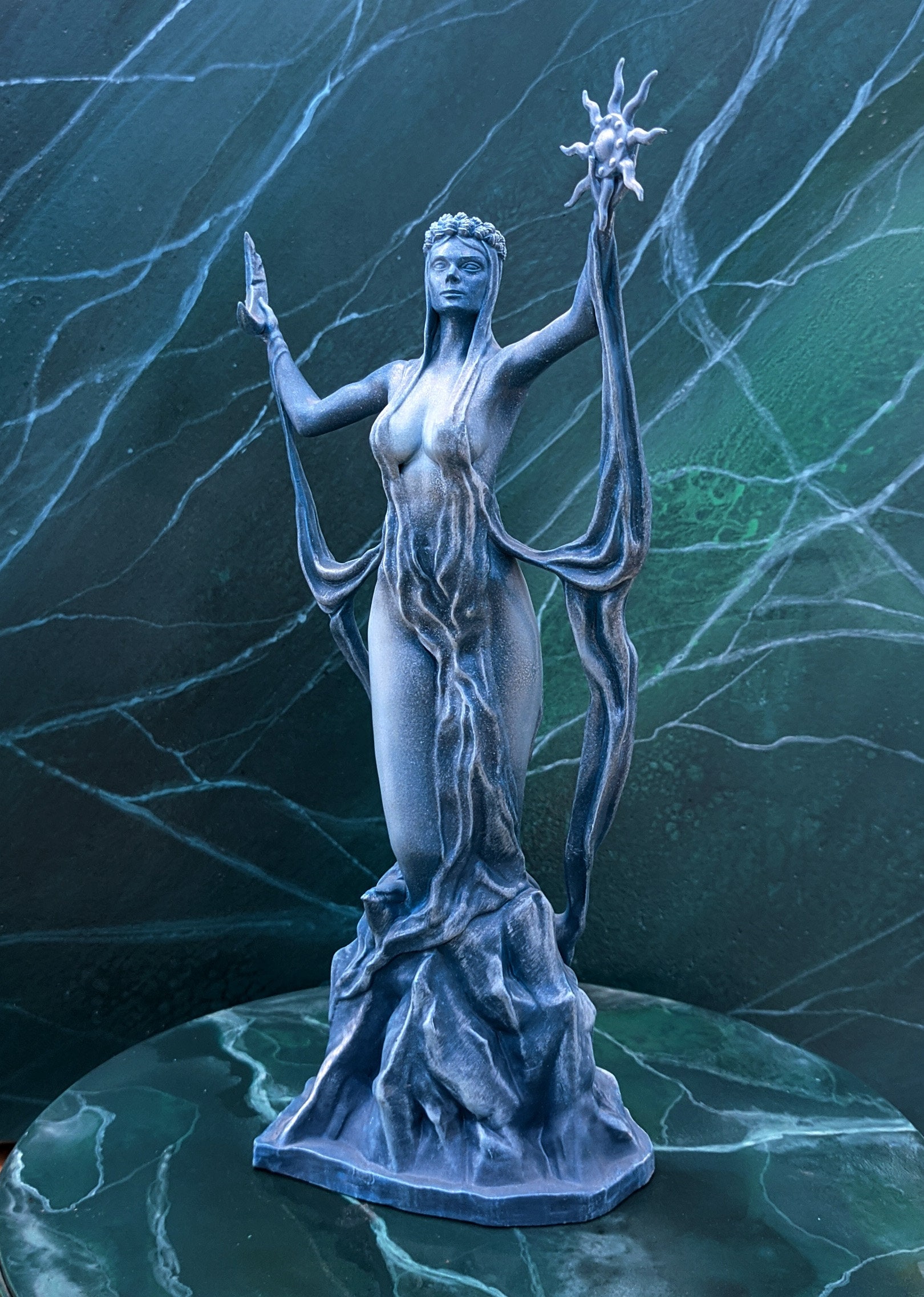 Azura Figurine: Hand-painted Skyrim Fan Art (9 Inches) - Etsy