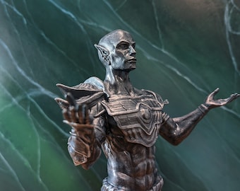 Figurine of a statue of Vivec from the city of Vivec. Ready to ship. A good gift for a Morrowind fan.