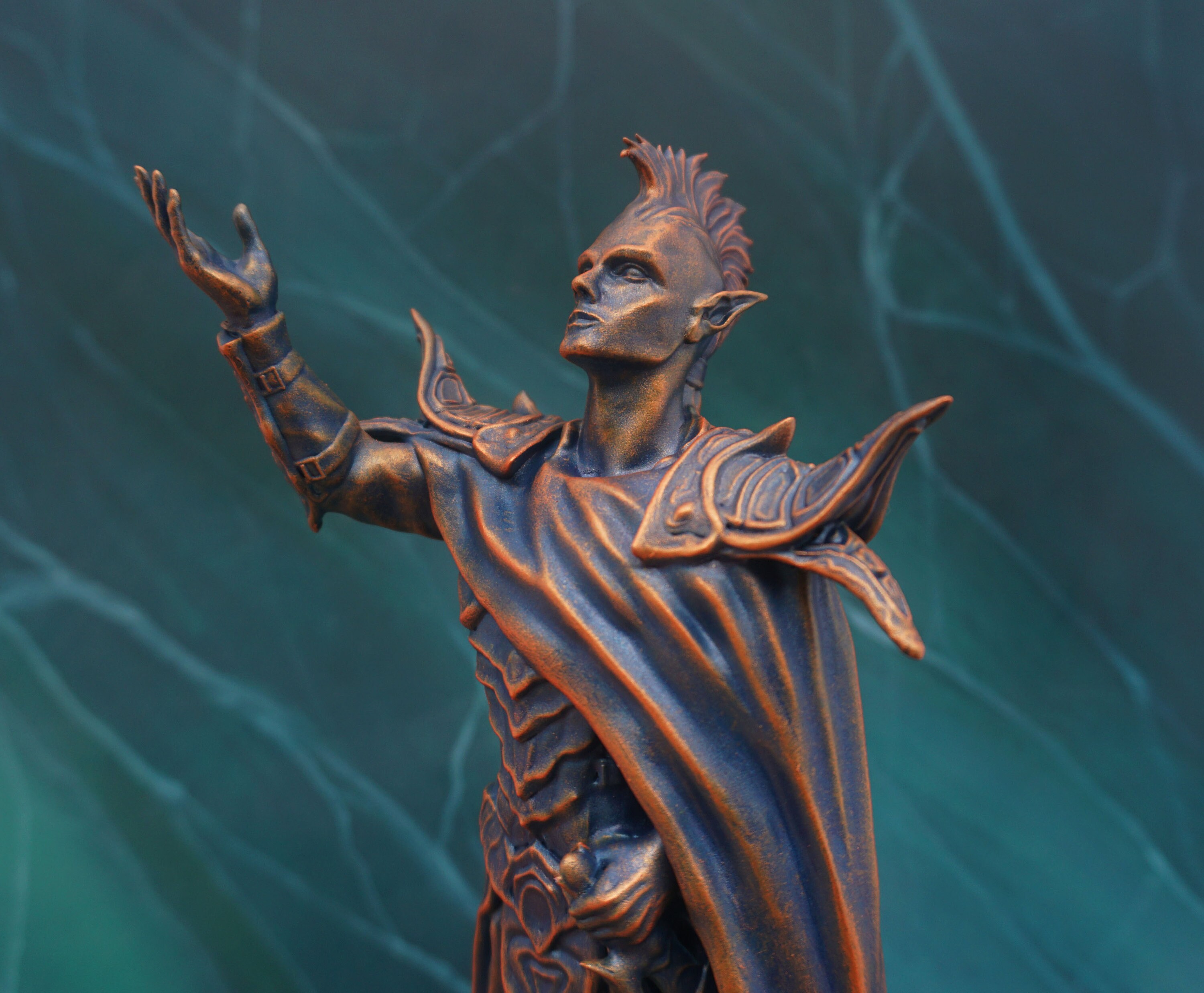 Nerevar Indoril statue figurine. . Ready to ship. A good gift for a Morrowind fan.