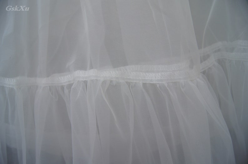 Grande Taille / Taille Standard Sirène Trompette Robe de Mariée Jupon Crinoline Jupon Complet en Ivoire / Blanc / Noir image 7