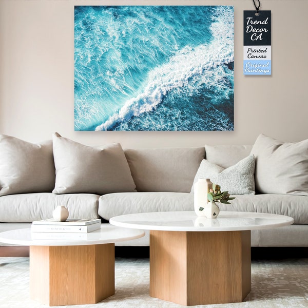 California wall art, Sea Waves Canvas, nautical Decor, beachy decor, Ocean Waves Canvas, Sea Waves Art, Nautical Wall Art, coastal art