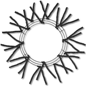 15&quot; wire ,25&quot; OAD-pencil work form 18 ties black, work form  for wreaths ,XX750302