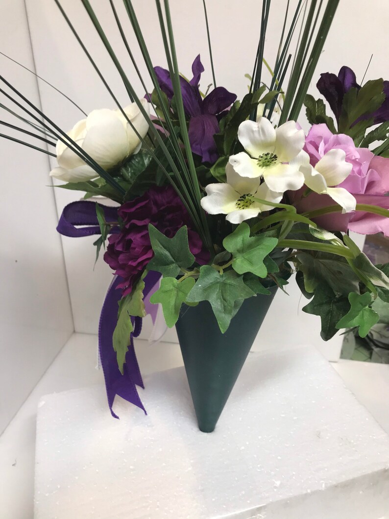 Cemetery planter Easter planter for cemetery Etsy