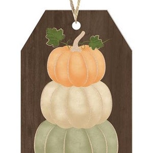 12" H X 6.5" L Bienvenido Otoño/Cartel de calabaza, AP8833, Cartel de calabaza de otoño