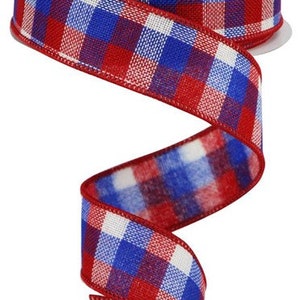 1.5"X 10 yd Reverse Patriotic ribbon , RG01162A1