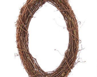 14" X 22" Grapevine oval wreath