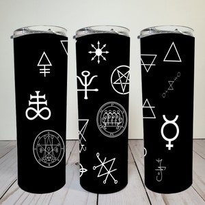Sigil Occult Tumbler | Gothic | Digital Download | 20 oz Skinny Tumbler | Sublimation | Waterslide | PNG