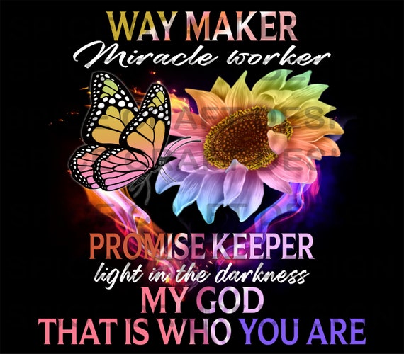 Way maker miracle worker promise keeper light in the darkness - Religious  Poster for Sale by Demna-S