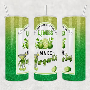 When Life Gives You Limes, Make Margaritas | Digital Download | Waterslide | Sublimation | PNG | Glitter Background