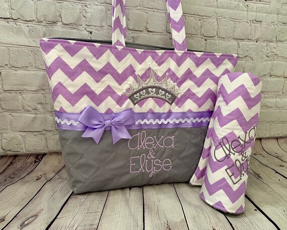 lavender diaper bag