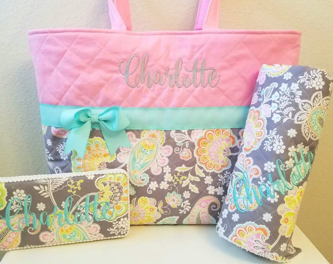 Paisley Diaper Bag Baby Girl Diaper Bag Unique Diaper Bag | Etsy