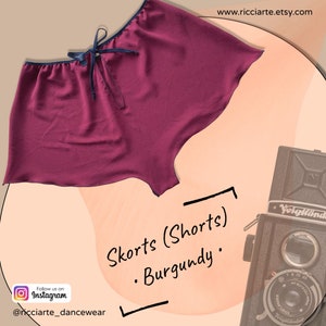 Skorts | Exklusives Design - in Burgunderrot