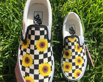 sunflower vans etsy