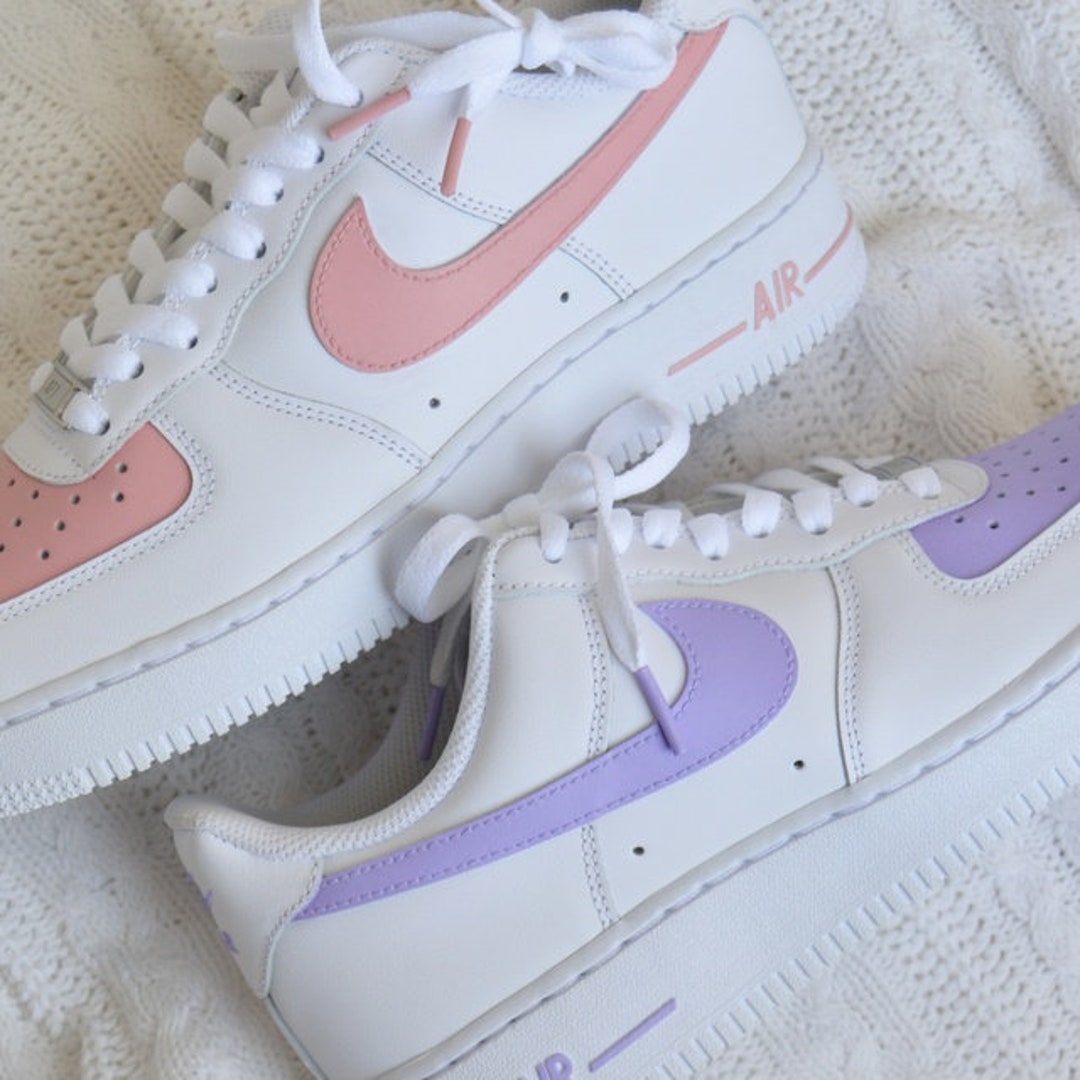 custom purple air force 1