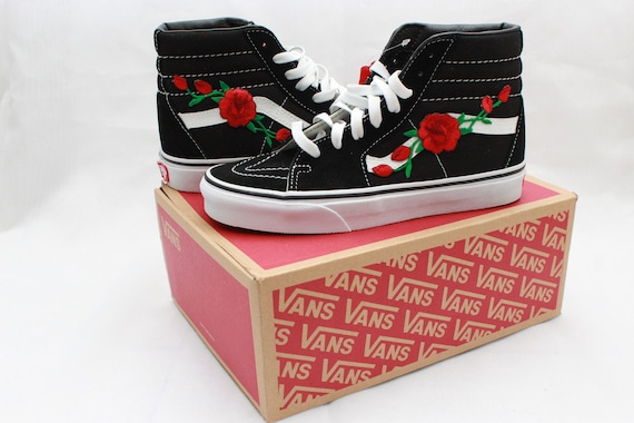 Rose Buds Custom Vans SK8 High Top 