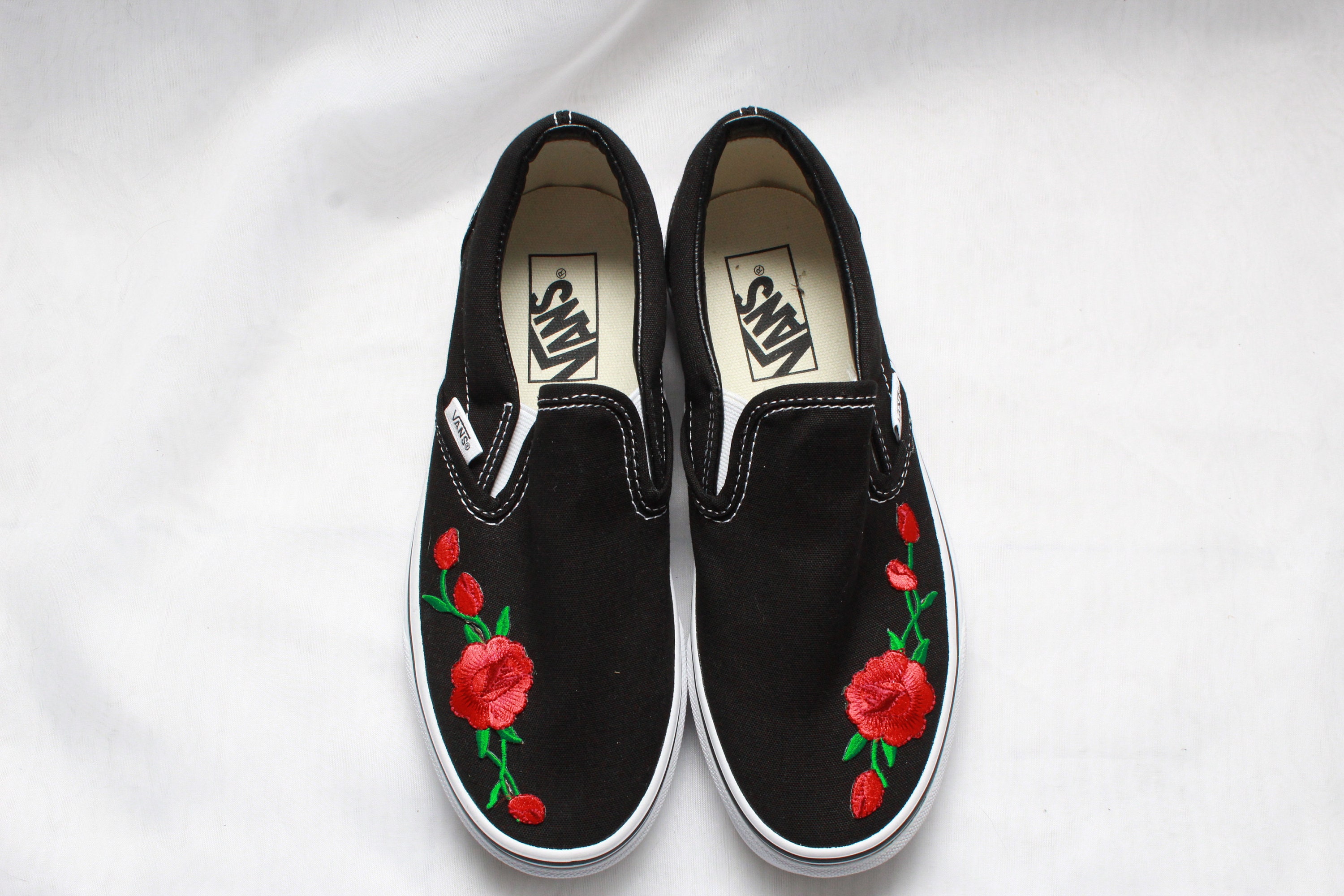 LV Custom Vans slip on sneaker makeover  Painted sneakers, Slip on  sneaker, Checkered shoes