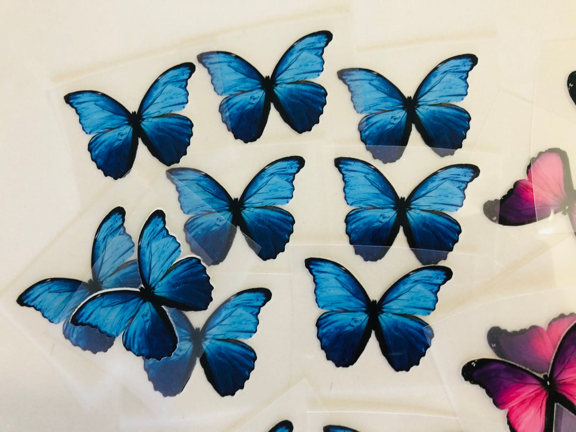 Iron on butterfly Butterfly Heat Transfer Iron On Vinyl Etsy