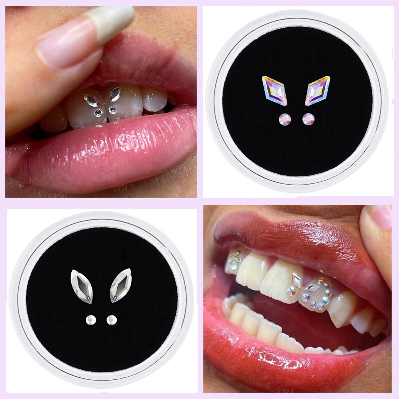 Butterfly tooth gem sets 3 colors to choose from | Sparklingwhitesmiles