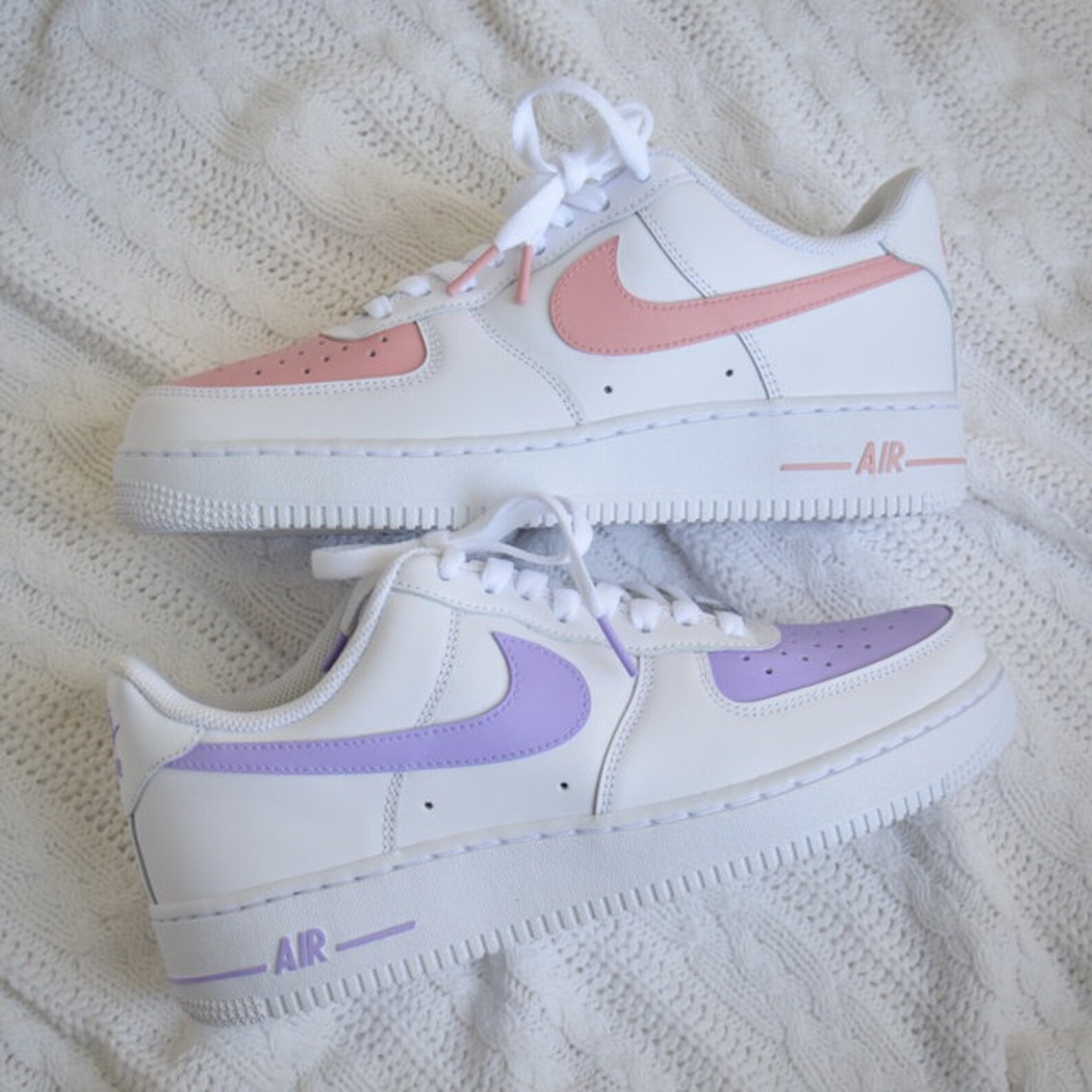 custom purple air force 1