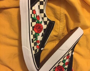 rose vans etsy