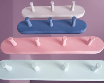 Handmade Wooden Shaker Coat Hooks in Variety of Colours