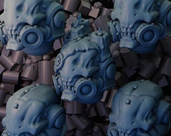 6x Eyeless Heads assortment