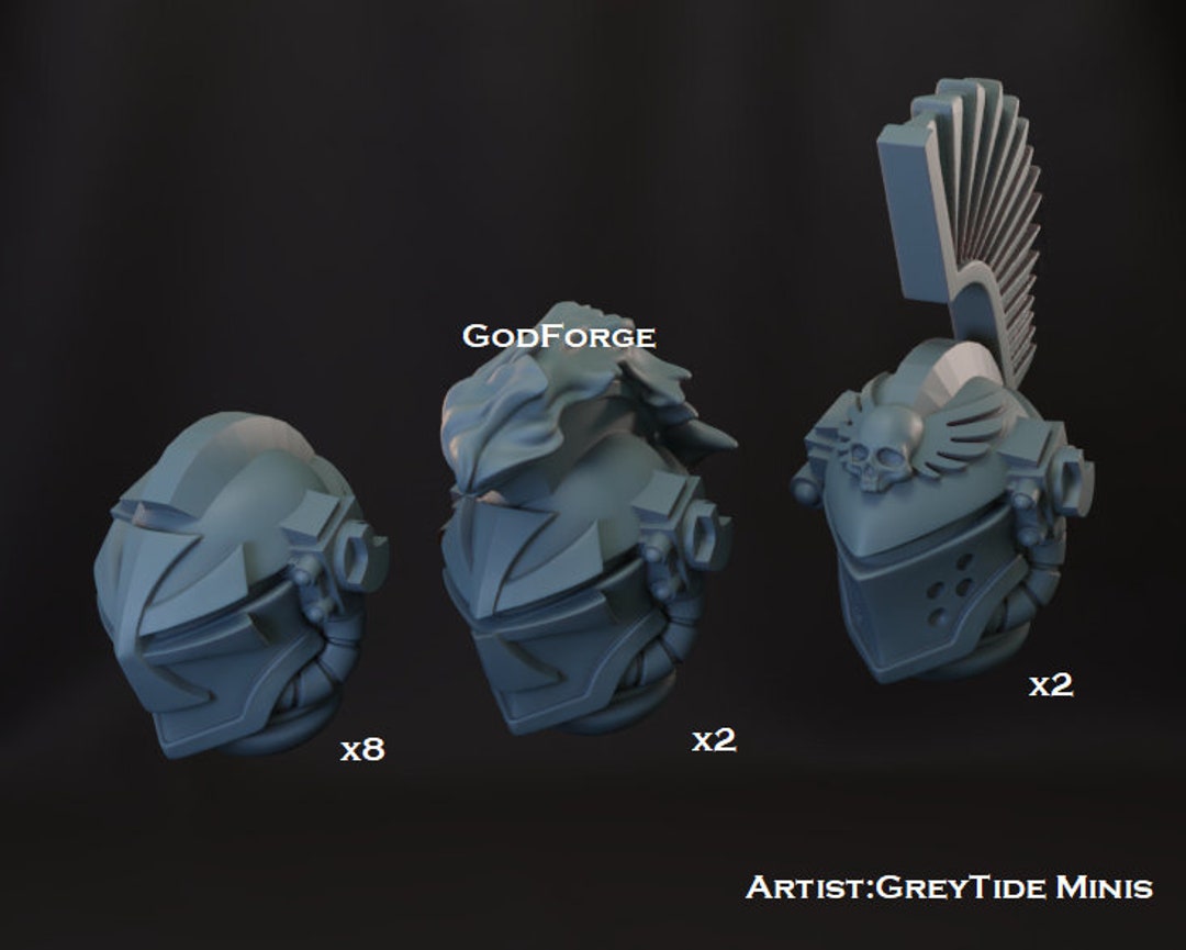 12x Angular Templar Helmets Etsy