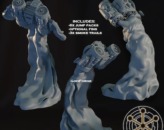 Hades 6x Black Vulture Jump Pack Set