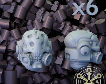 6x Eyeless Heads B