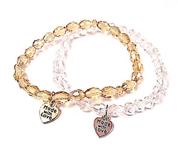 grey crystal bracelet