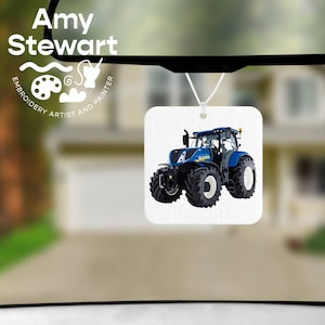 Désodorisant pour tracteur New Holland : parfum de voiture neuve, cadeau paysan