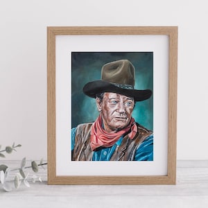 John Wayne Art Print: The Duke, Hollywood Western Star