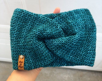 Adult Sky headband | adult headband, knitted headband , unisex, one size fits all, knit eatwarmer, handmade, wool headband, wool earwarmer
