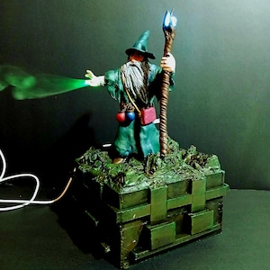 Magic Humidifier - Completely handmade Decorative Lamp with Mist and LED Light Effect - Unique Home Decoration Gift