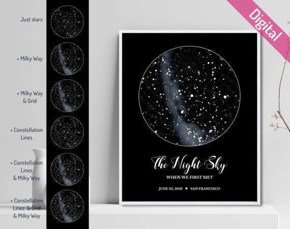 Night Sky Chart