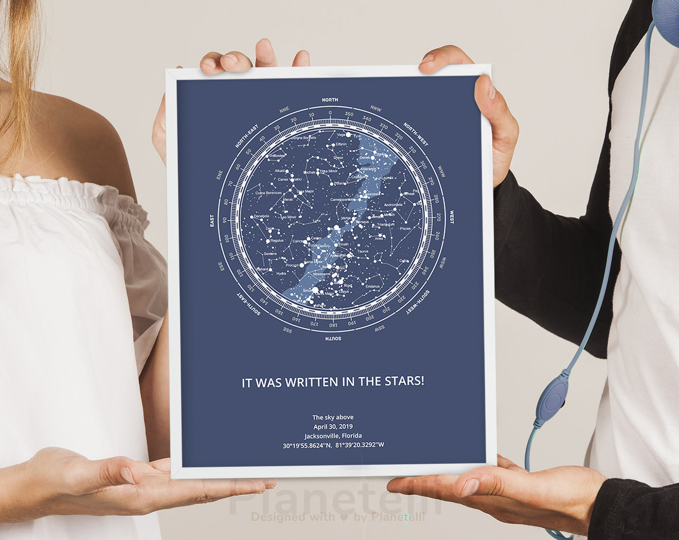 Custom Star Map Printable Sky Map Personalized Star | Etsy