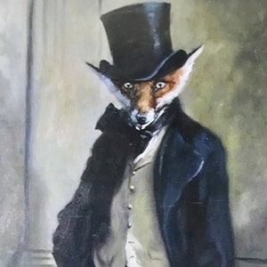M. Fox imprimé carte postale jumbo d’après Mick Cawston