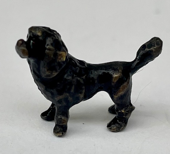 オーストリアブロンズ 小さな犬 vienna bronze dog 豆人形 銅製 犬