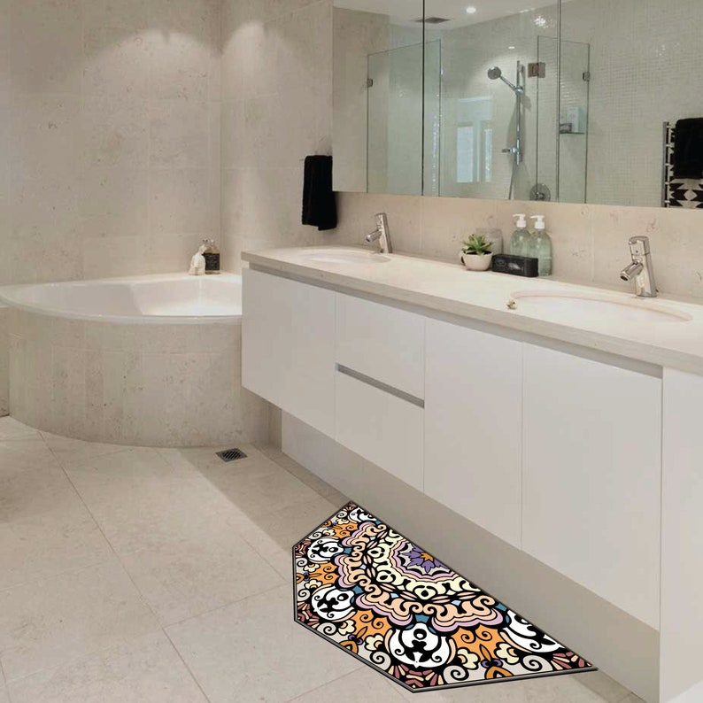 Vinyl Floor Mat Octagon Linoleum Rug Kitchen Bath Vinyl Floor Mat Octagon Linoleum Rug Kitchen Bath Waterproof Doorm