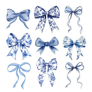 Lazo chinoiserie PNG, lazo chinoiserie azul y blanco, patrones florales vintage, sublimación de sauce azul coqueto, chinoiserie de moda PNG