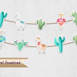 Llama Garland, Llama Decor, ID129