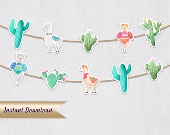 Llama Garland, Llama Decor, ID129